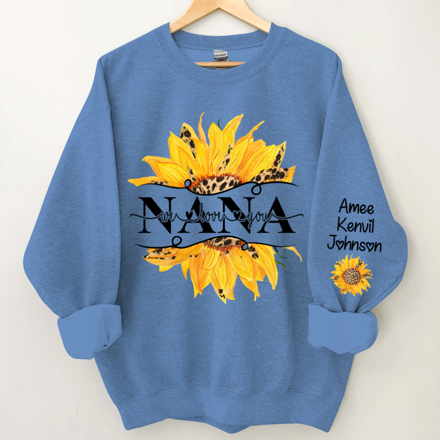 Sunflowers Nana And Kids CTH01 Sweatshirt