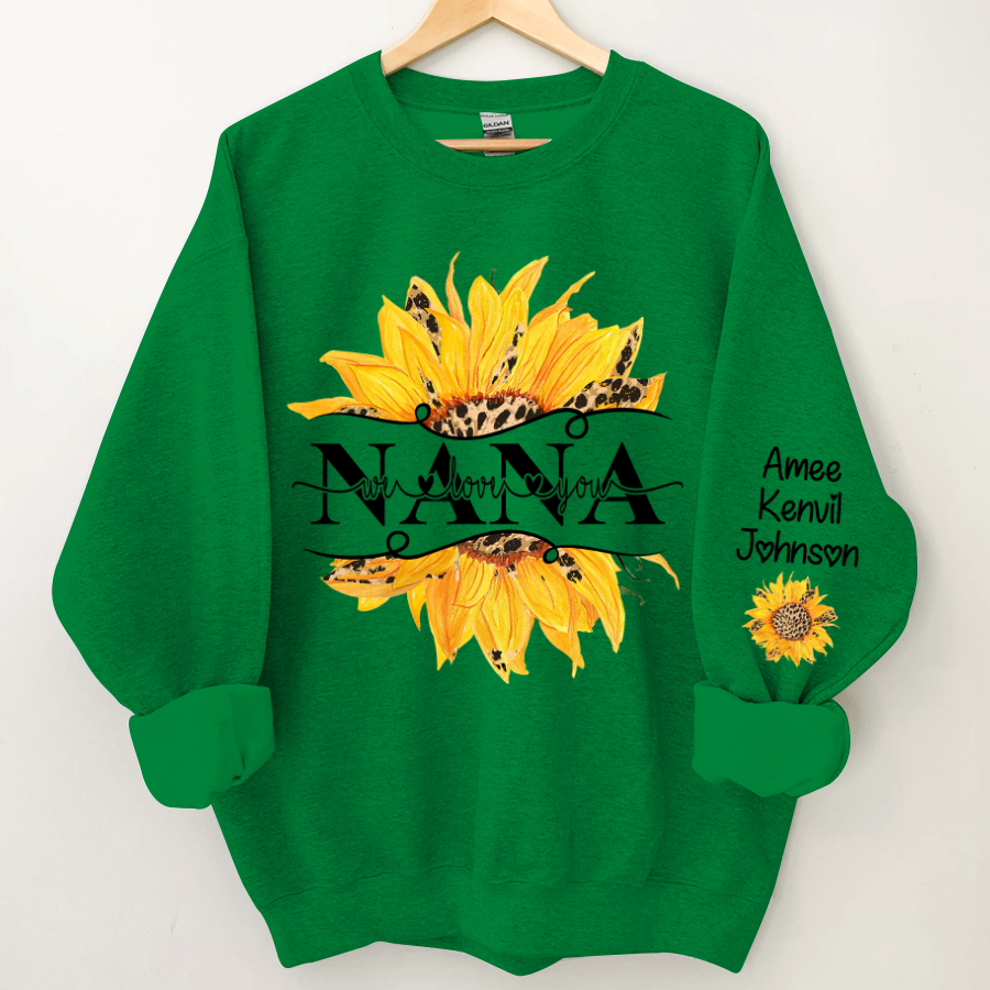 Sunflowers Nana And Kids CTH01 Sweatshirt