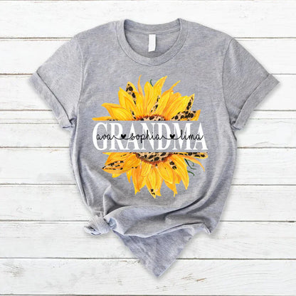 Sunflowers Grandma And Kids VTN221126 T-Shirt