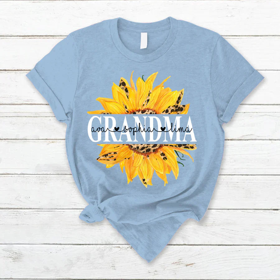 Sunflowers Grandma And Kids VTN221126 T-Shirt