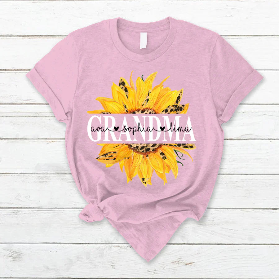 Sunflowers Grandma And Kids VTN221126 T-Shirt