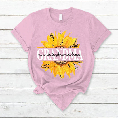 Sunflowers Grandma And Kids VTN221126 T-Shirt
