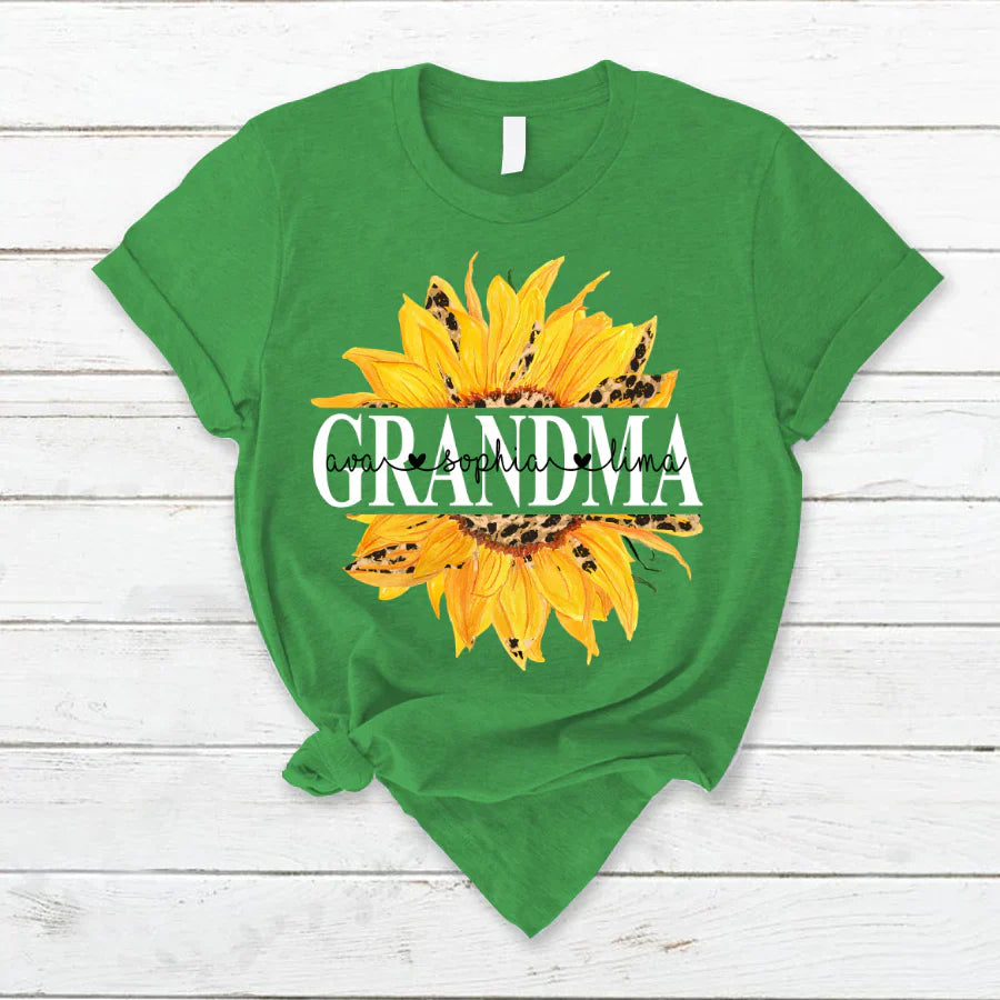 Sunflowers Grandma And Kids VTN221126 T-Shirt