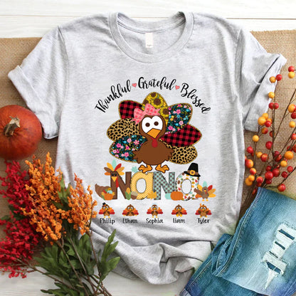 Thankful Greatful Blessed Nana Turkey 2022 T-Shirt