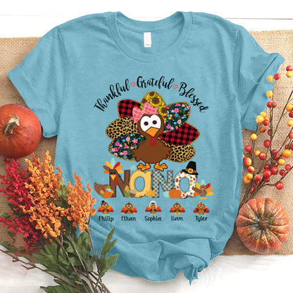 Thankful Greatful Blessed Nana Turkey 2022 T-Shirt