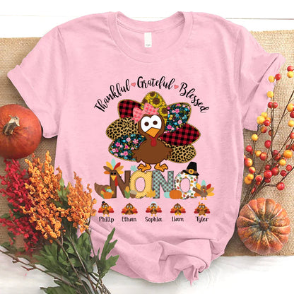Thankful Greatful Blessed Nana Turkey 2022 T-Shirt