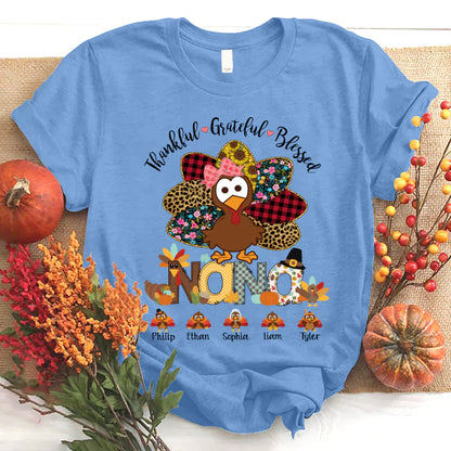 Thankful Greatful Blessed Nana Turkey 2022 T-Shirt