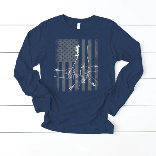 They Call Me Daddy Hands Flag VTN221126 Longsleeve
