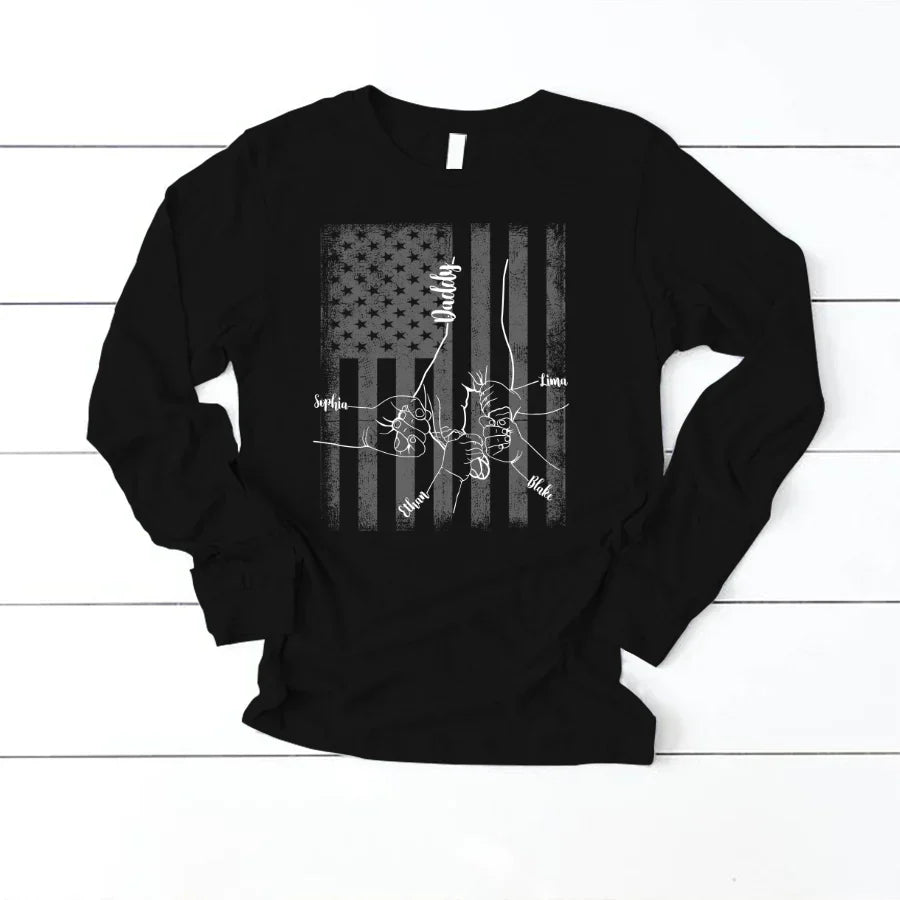 They Call Me Daddy Hands Flag VTN221126 Longsleeve