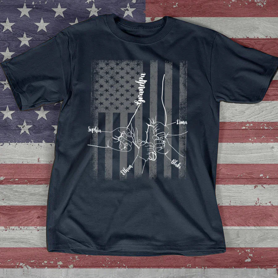 They Call Me Grandpa Hands Flag VTN221126 T-Shirt