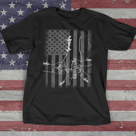 They Call Me Grandpa Hands Flag VTN221126 T-Shirt