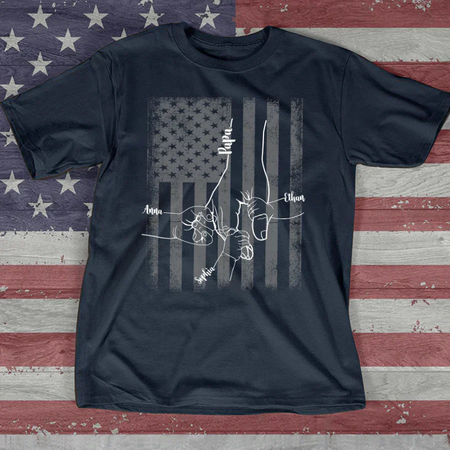 They Call Me Papa Hands Flag VTN221126 T-Shirt