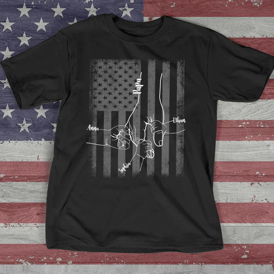 They Call Me Papa Hands Flag VTN221126 T-Shirt