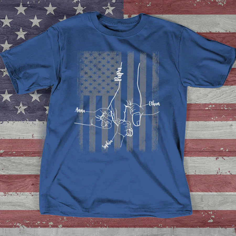 They Call Me Papa Hands Flag VTN221126 T-Shirt