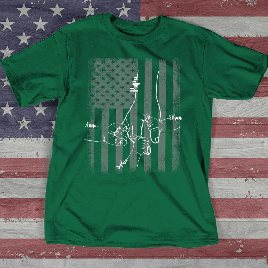 They Call Me Papa Hands Flag VTN221126 T-Shirt