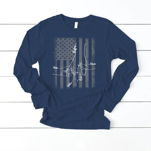 They Call Me Papa Hands Flag VTN221126 Longsleeve