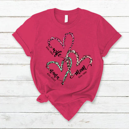 Wife Mom Grandma Heart VT2212001 T-Shirt