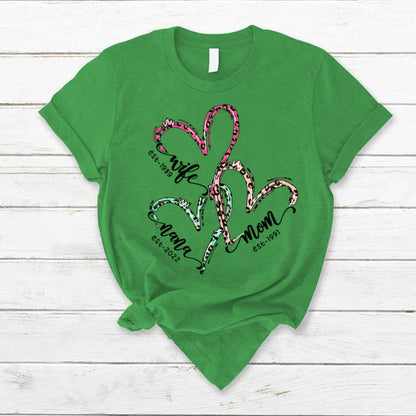 Wife Mom Grandma Heart VT2212001 T-Shirt