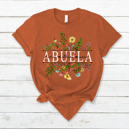 Wildflowers Abuela And Grandkids T-Shirt