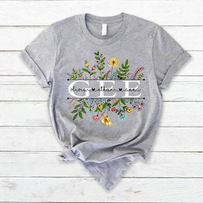 Wildflowers Gee And Grandkids T-Shirt