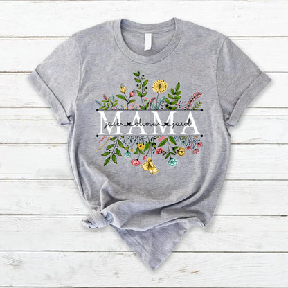 Wildflowers Mama And Kids T-Shirt