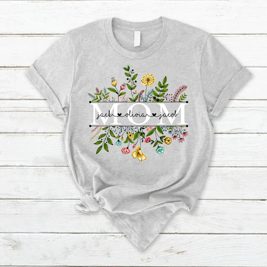 Wildflowers Mom And Kids T-Shirt
