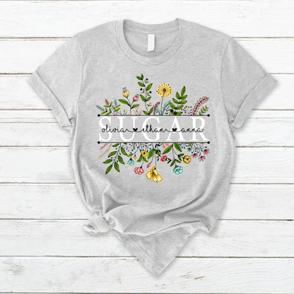 Wildflowers Sugar And Grandkids T-Shirt