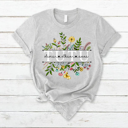 Wildflowers Tutu And Grandkids T-Shirt