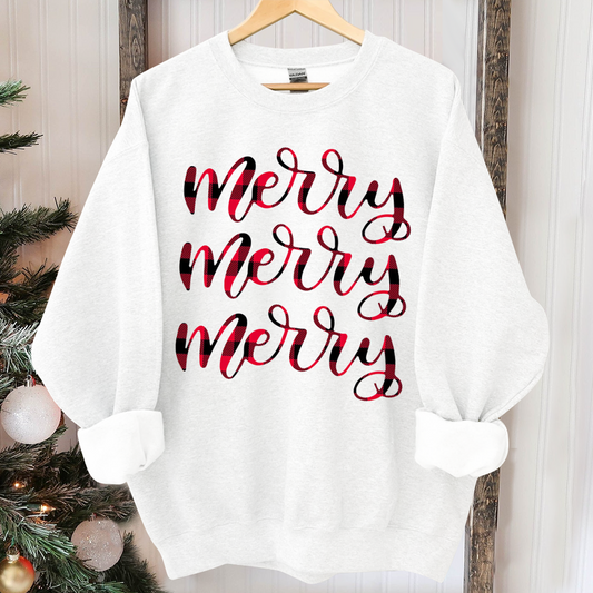 Womens christmas sweater, buffalo plaid christmas shirt, christmas shirt for women, christmas sweatshirt women, womens christmas outfit
