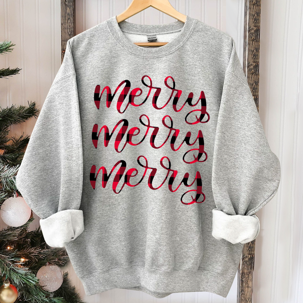 Womens christmas sweater, buffalo plaid christmas shirt, christmas shirt for women, christmas sweatshirt women, womens christmas outfit