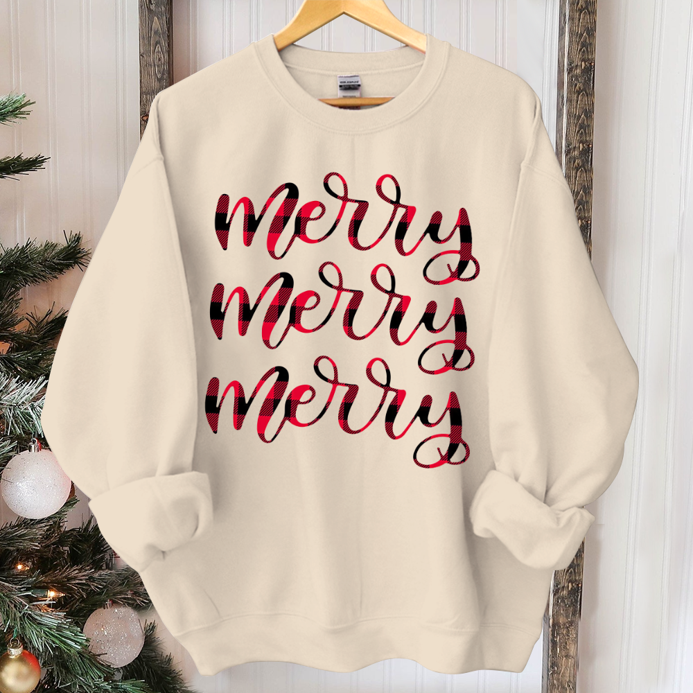 Womens christmas sweater, buffalo plaid christmas shirt, christmas shirt for women, christmas sweatshirt women, womens christmas outfit