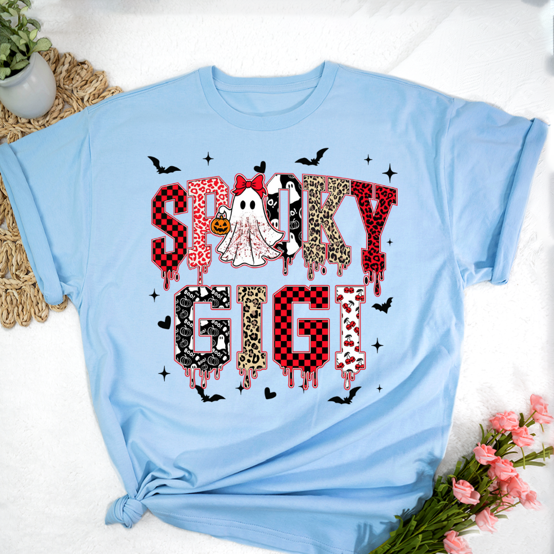 Custom Spooky Gigi Grandma Mama Mimi Halloween T-shirt