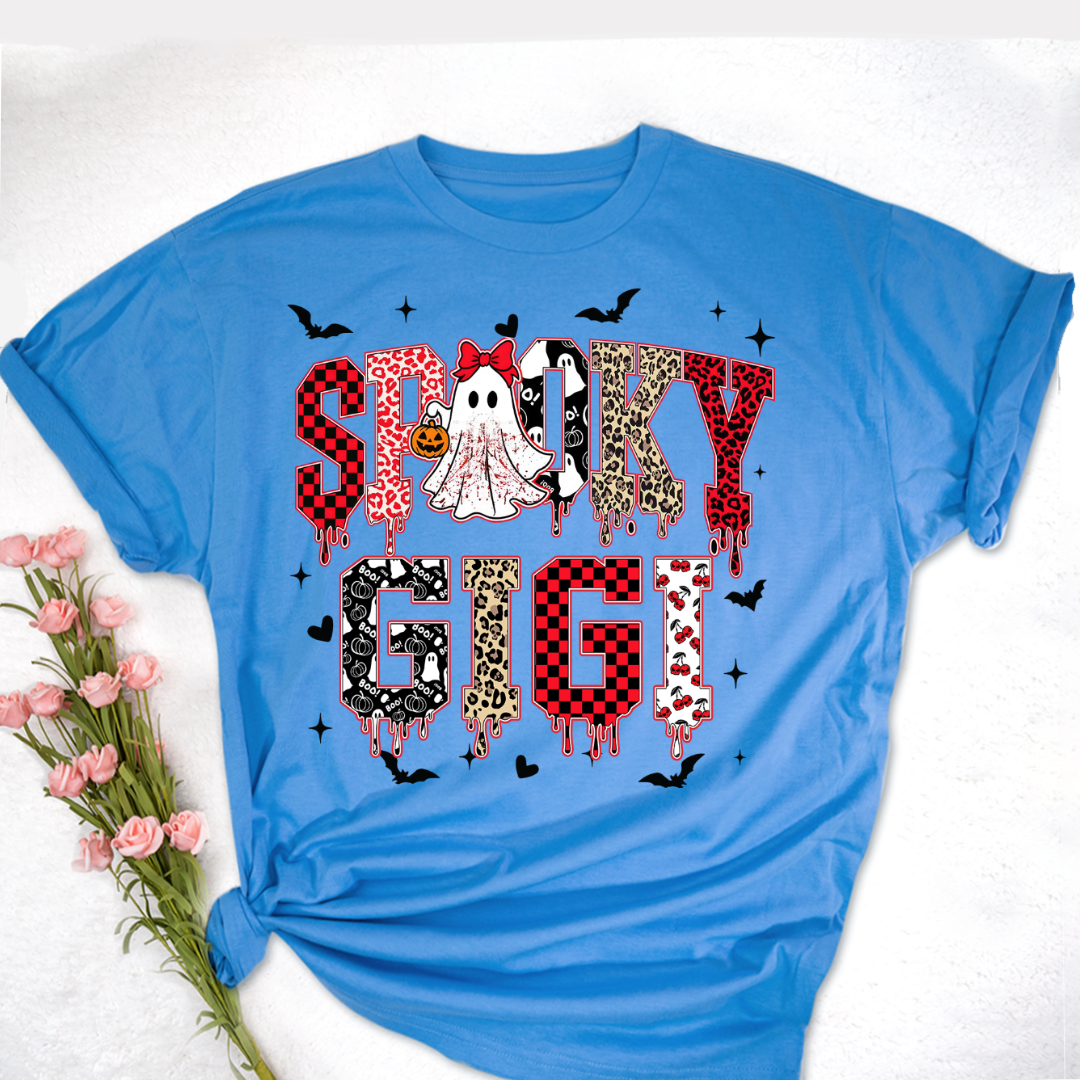 Custom Spooky Gigi Grandma Mama Mimi Halloween T-shirt