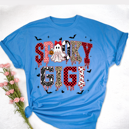 Custom Spooky Gigi Grandma Mama Mimi Halloween T-shirt
