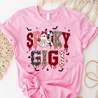 Custom Spooky Gigi Grandma Mama Mimi Halloween T-shirt