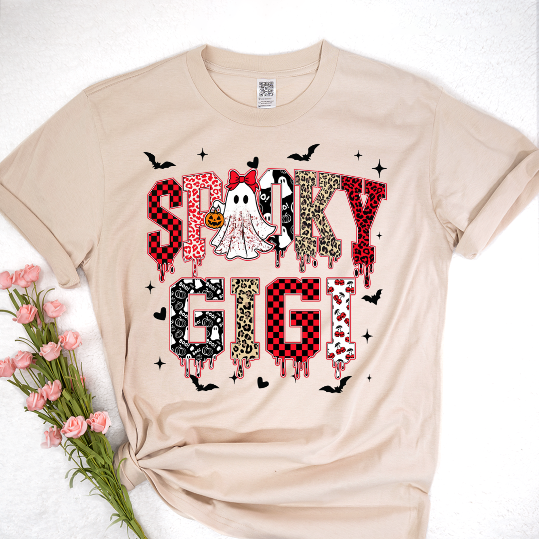 Custom Spooky Gigi Grandma Mama Mimi Halloween T-shirt