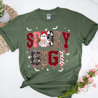 Custom Spooky Gigi Grandma Mama Mimi Halloween T-shirt