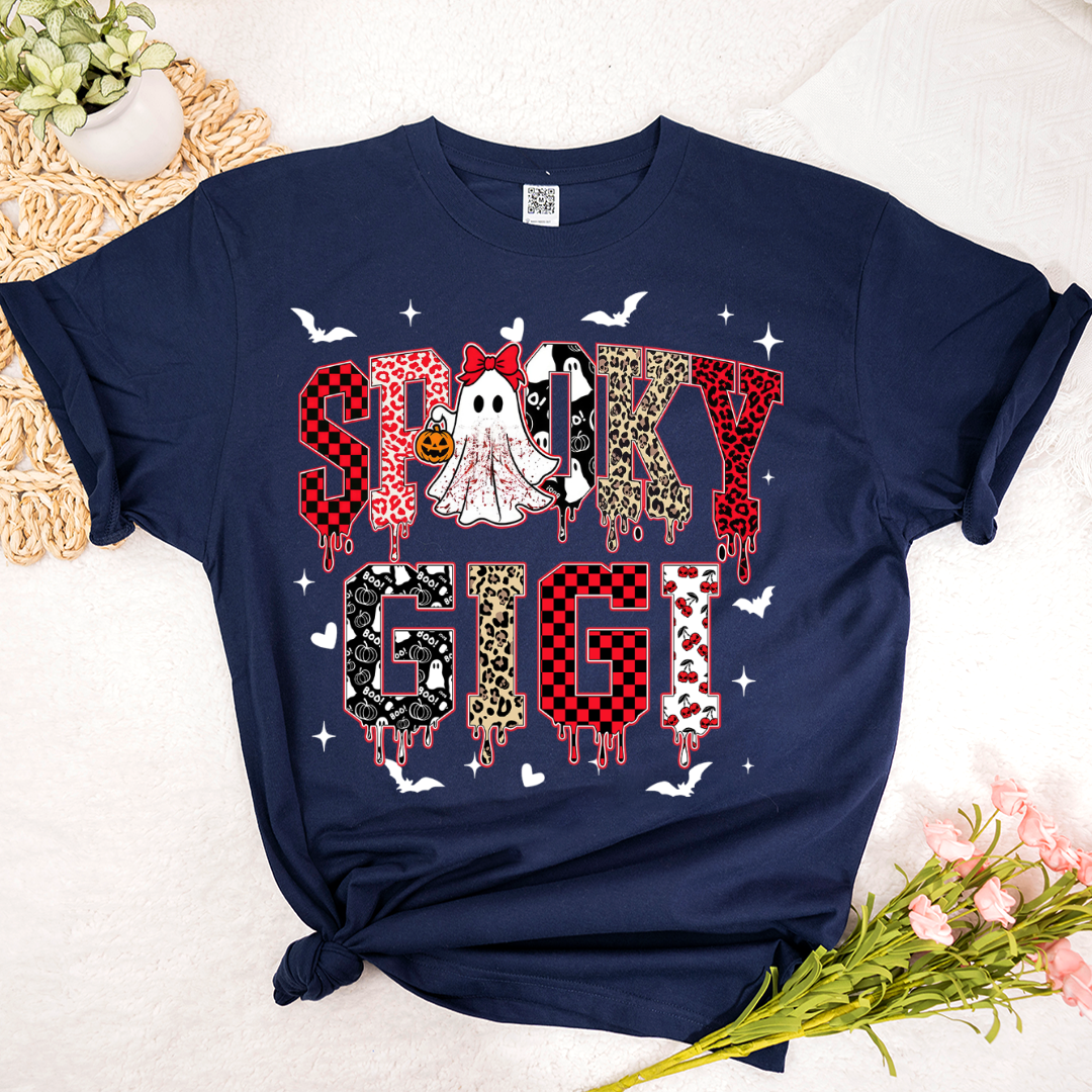 Custom Spooky Gigi Grandma Mama Mimi Halloween T-shirt