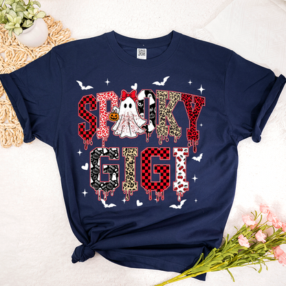 Custom Spooky Gigi Grandma Mama Mimi Halloween T-shirt
