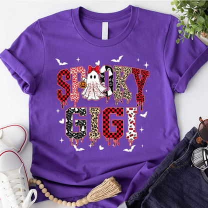 Custom Spooky Gigi Grandma Mama Mimi Halloween T-shirt