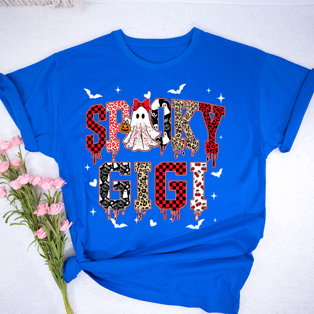 Custom Spooky Gigi Grandma Mama Mimi Halloween T-shirt