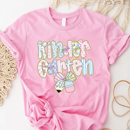 Preppy Back to School Floral Personalized