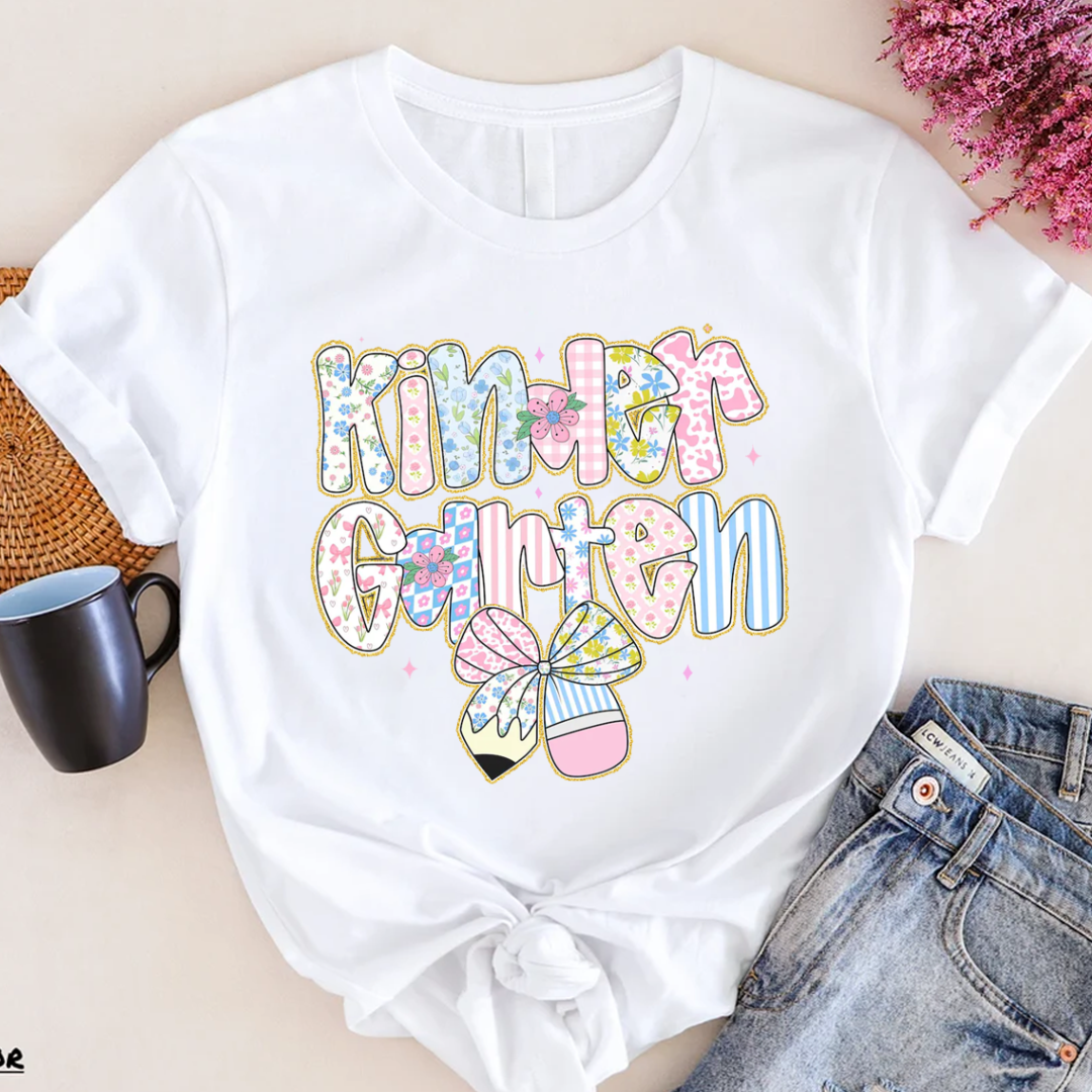 Preppy Back to School Floral Personalized
