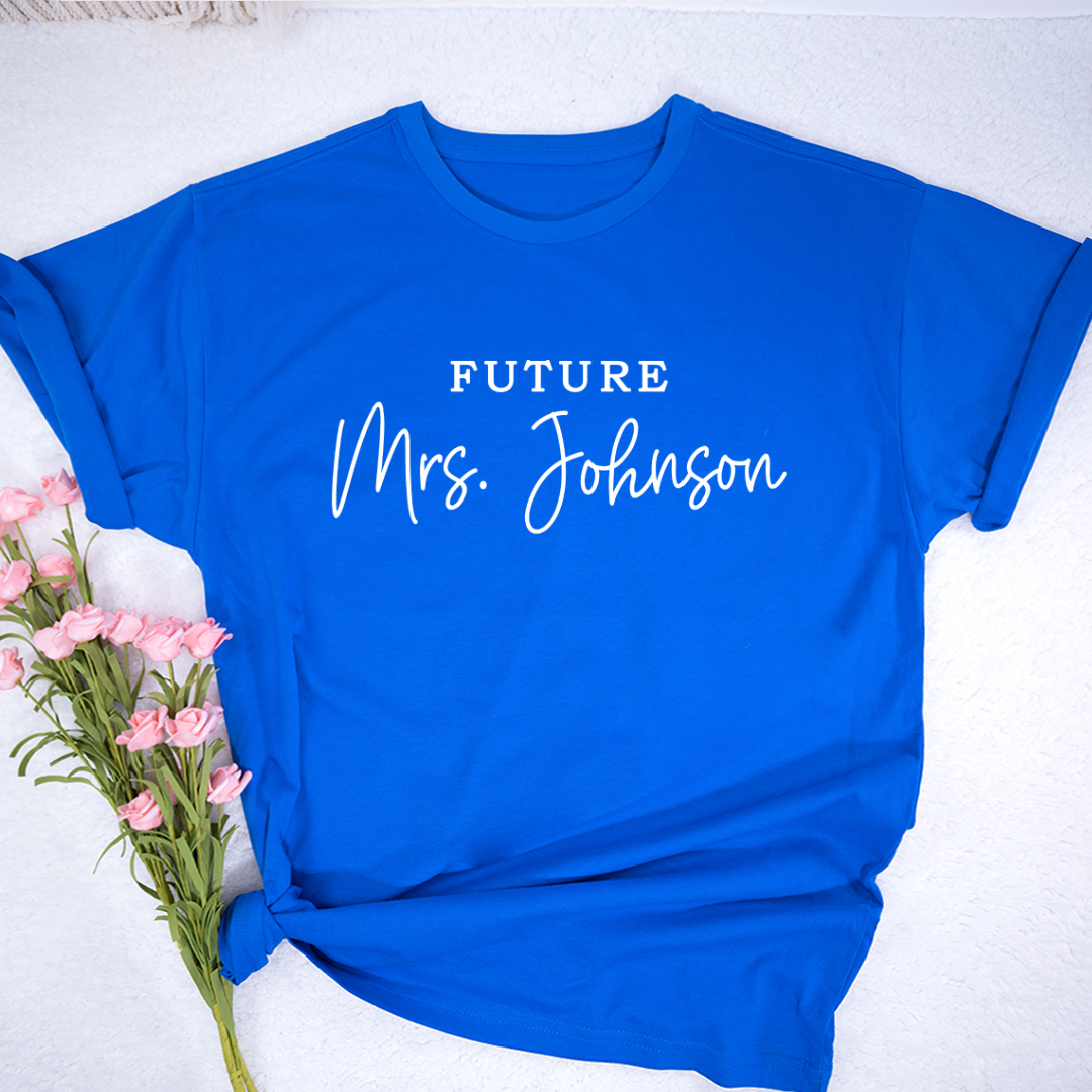 Honeymoon Custom Bride Personalized Future Mrs Shirt