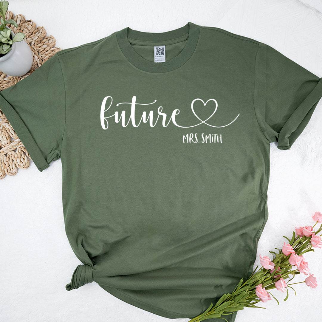 Honeymoon Custom Bride Personalized Future Mrs Shirt