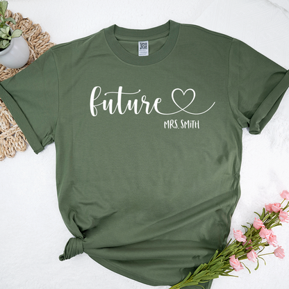 Honeymoon Custom Bride Personalized Future Mrs Shirt