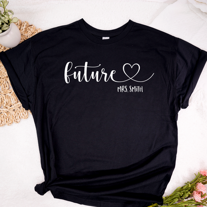 Honeymoon Custom Bride Personalized Future Mrs Shirt