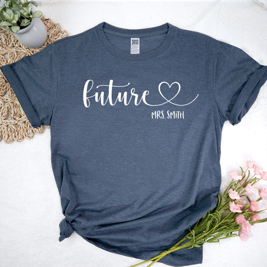 Honeymoon Custom Bride Personalized Future Mrs Shirt