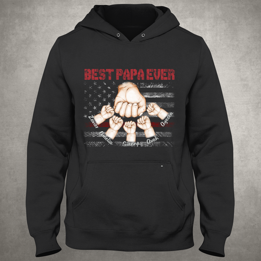 Best Papa And Grandkids Hands ,Best Father's Day Gifts Hoodie