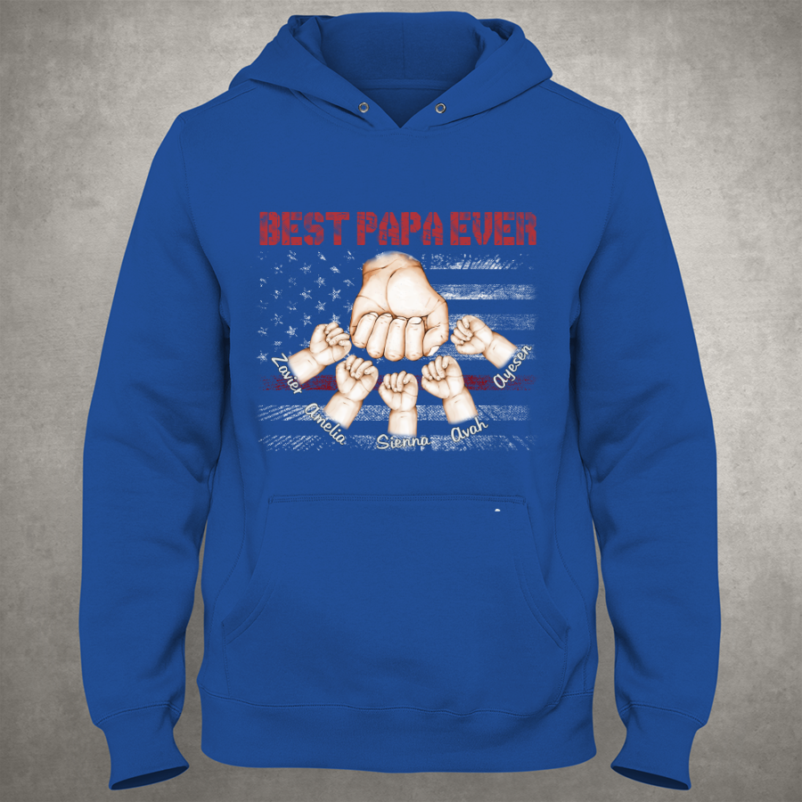 Best Papa And Grandkids Hands ,Best Father's Day Gifts Hoodie